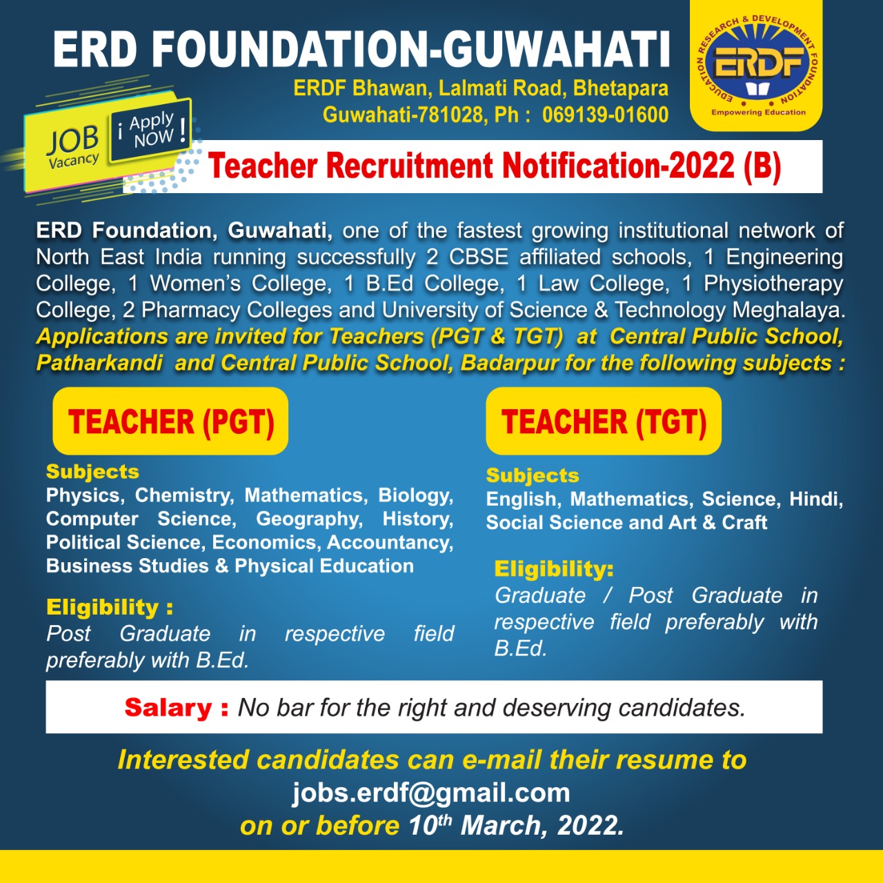 Teacher Recruitment Notification-2022 (B)