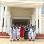Students of KNB women's college (KBWC) with Principal Dr Hamida Begum