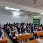 Students of KNB women's college (KBWC) inside the classroom