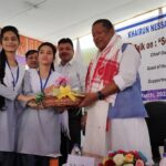Ranoj Pegu, Education Minister of Assam at KNB Women's College (KBWC)